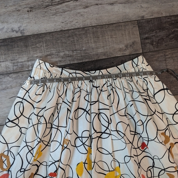 Maeve Black and Orange Skirt Knee-Length - Picture 8 of 9